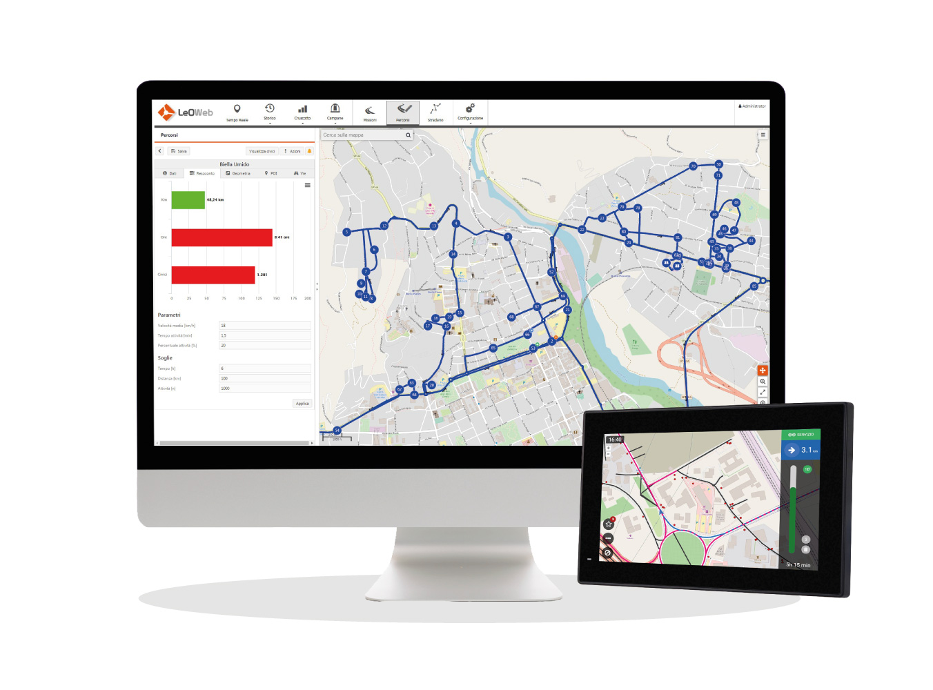 LeOCAR e LeOWeb | Progettazione raccolta rifiuti integrata