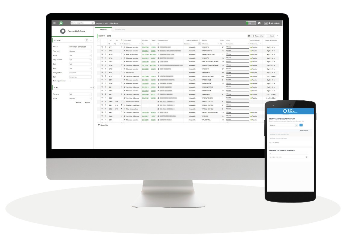 modulo CRM e qualità del servizio 