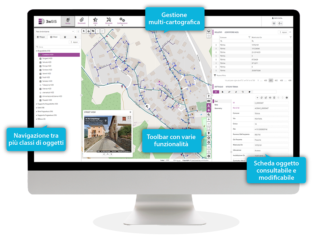 3wRETI, il WebGIS per la gestione delle reti tecnologiche 